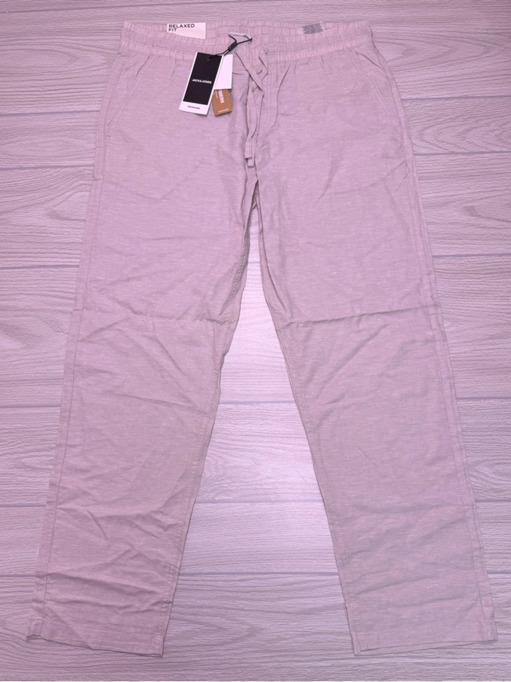 Jack & Jones Relaxed Fit Summer Joggers In Light Beige